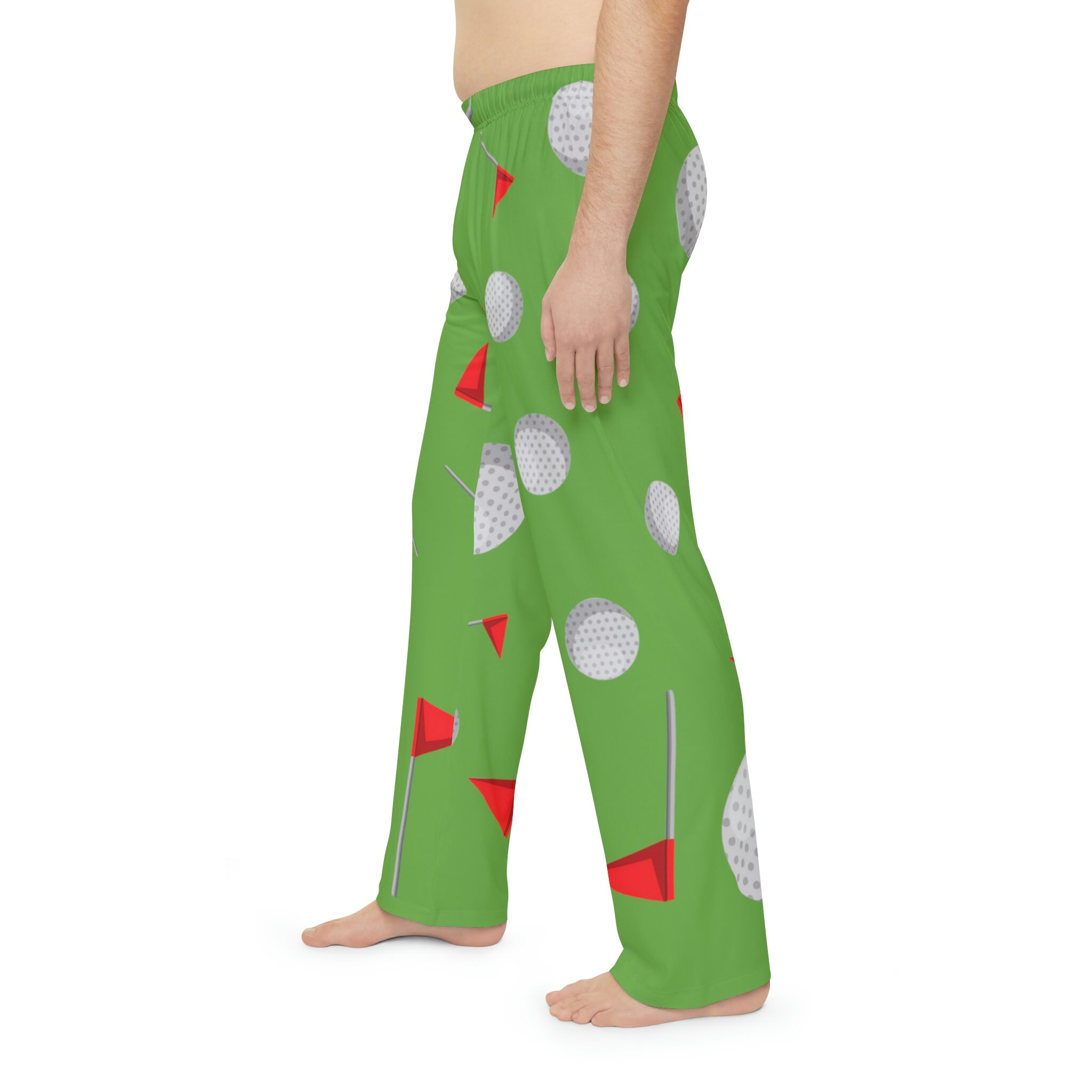 Men s Golf Themed Pajama Pants Novelty Pj Pants Golfer Lounge