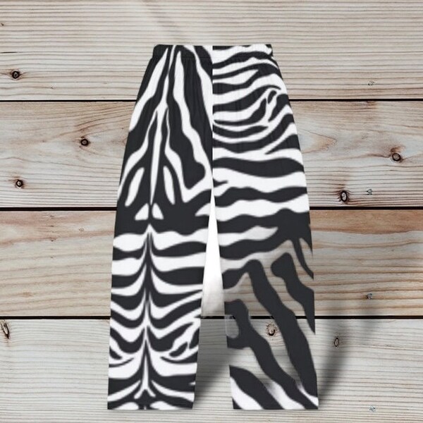 Zebra Print Pants Etsy