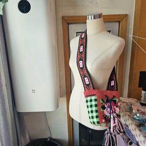 Autumn Rose Mochila Wayuu DIY bag tapestry crochet bucket bag colorful design digital PDF pattern for instant download
