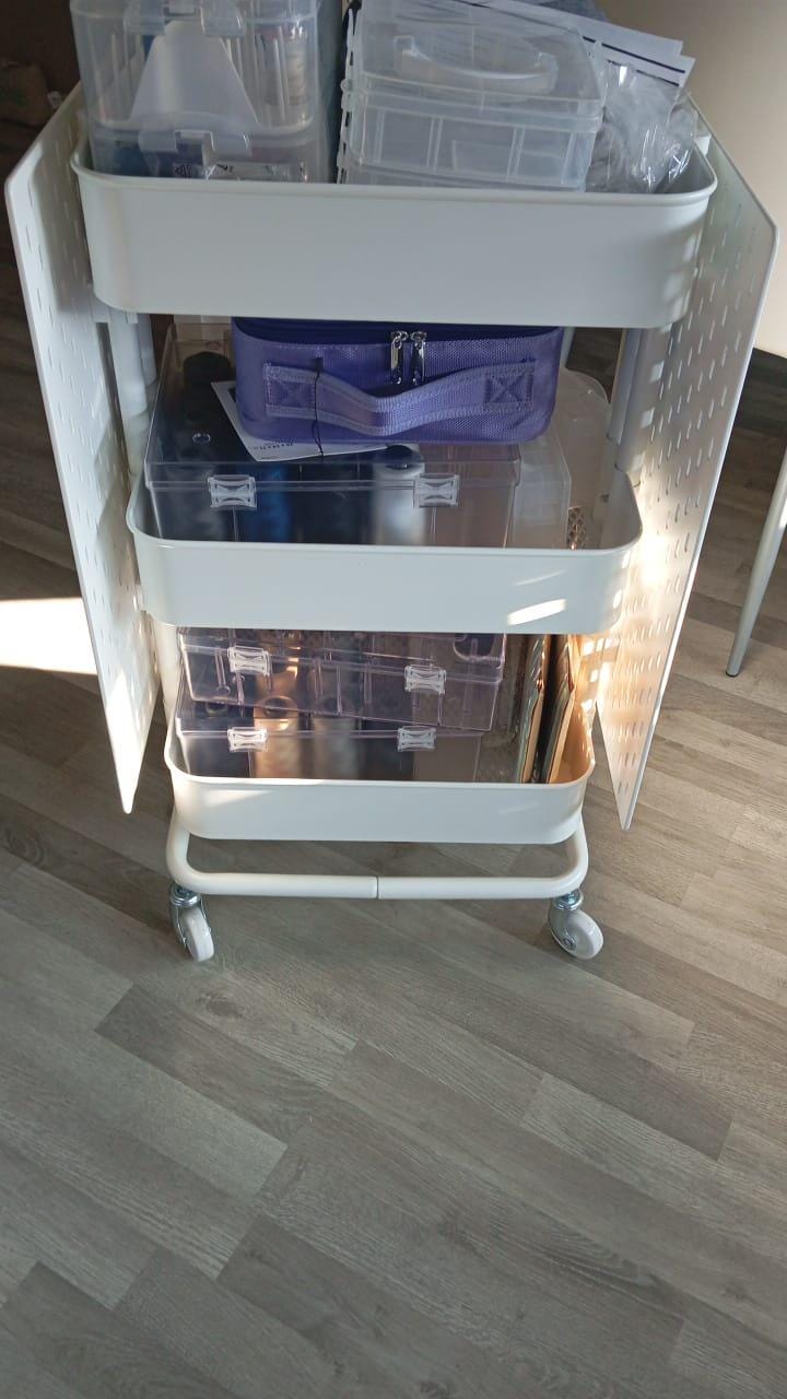 IKEA RÅSKOG Connector Set for 2 Pegboards | Mobile Sewing Station