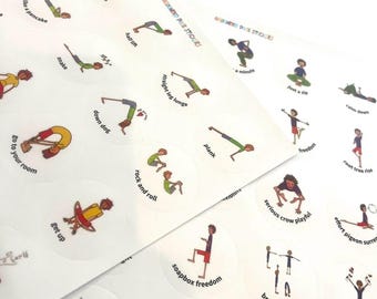Stick to the Plan Pose Stickers