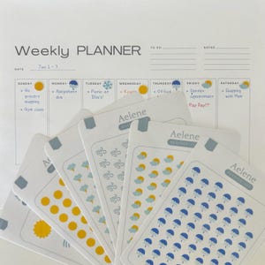 ステッカーシート | 天気ステッカー | プランナーデコレーション | クリエイティブステッカー | かわいいステッカー | ジャーナルステッカー | Aelene