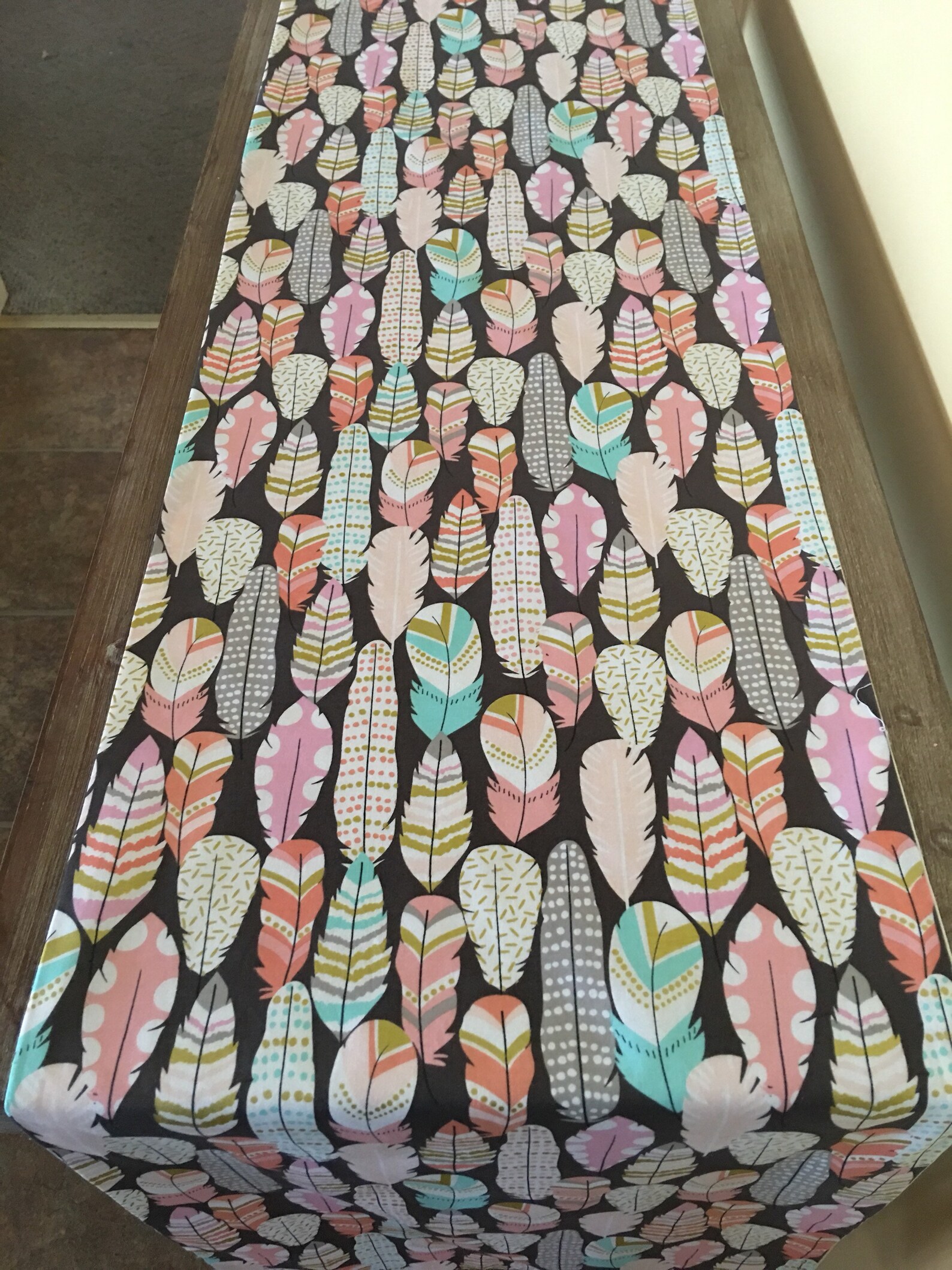 Feather Table Runner Etsy