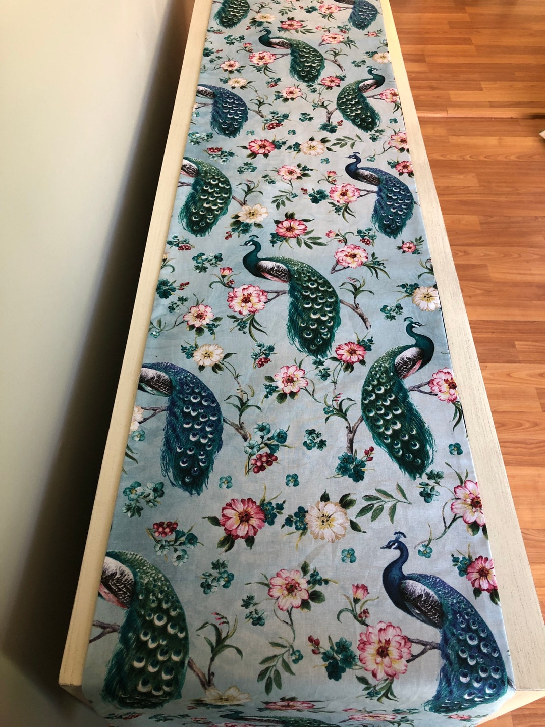 Peacock Table Runner - Etsy