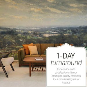 Expressionist Field Wall Mural, Removable or Non-pasted wallpaper mural, Peel & Stick/Self-adhesive or Traditional