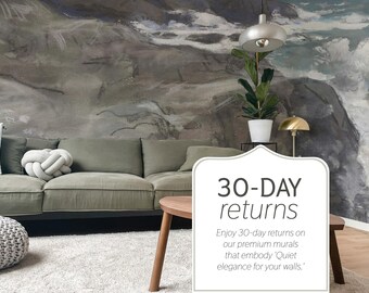 Dramatic Coastal Rocks and Waves Wall Mural, Removable or Non-pasted wallpaper mural, Peel & Stick/Self-adhesive or Traditional