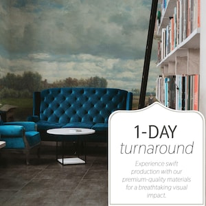 Walk By The River Wall Mural, Removable or Non-pasted wallpaper mural, Peel & Stick/Self-adhesive or Traditional