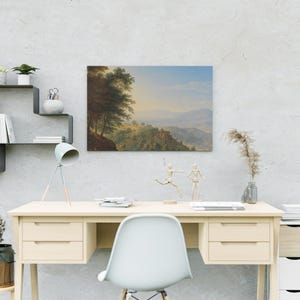 Picturesque Enchanting Italian Landscape Painting Wall Art, Canvas Print - Ready to Hang