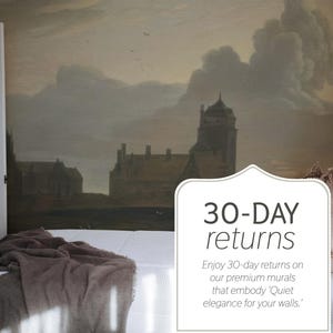 Dusty Castle Wall Mural, Removable or Non-pasted wallpaper mural, Peel & Stick/Self-adhesive or Traditional