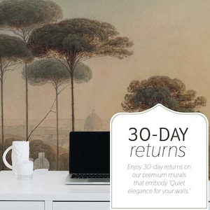 Rolling Hills with Trees Wall Mural, Removable or Non-pasted wallpaper mural, Peel & Stick/Self-adhesive or Traditional