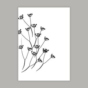 Flowers Design | Printable Planner Dashboard | Aesthetic Minimal Design | Multiple Sizes | For HP Discbound, Ring Planners, Hobonichis.