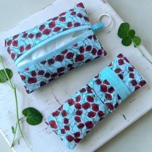 Ensemble Accessoires pour Sac à  Main – Porte-Mouchoirs de Poche, Étui à Tampons, Pochette en Coton, Essentiels Féminins, Cadeau Fait Main