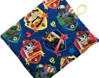 Paw Patrol marble maze game level 1 or 2, roll up marble maze sensory toy, toddler fabric maze boy, child marble maze, Waldorf toy busy book