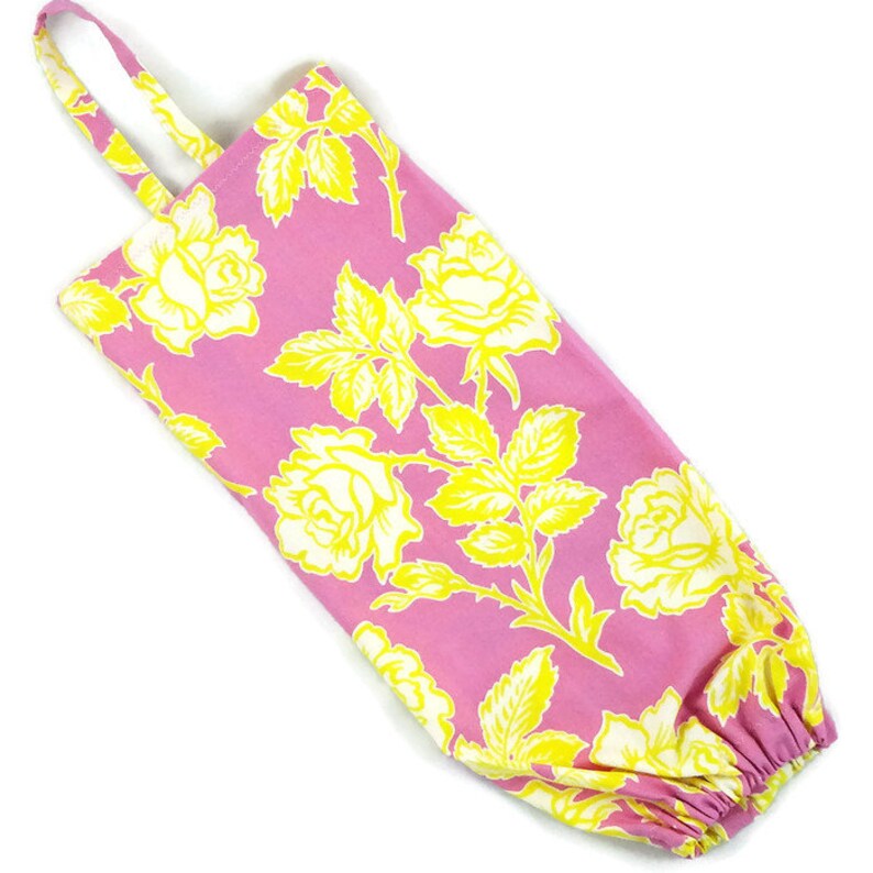 Zero waste plastic bag holder and dispenser