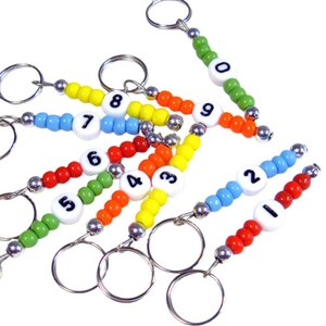 Rainbow Skull Stitch Markers for Knitting or Crochet, Set of 7 Halloween Stitch Markers, Natural Stone Stitch Markers Handmade Knitters Gift image 9