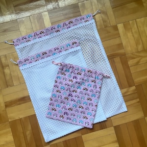 Mesh Fruit Bag Set with Carrying Pouch - Eco-Friendly Gift for Zero Waste Enthusiasts, Mushroom Print Fruit Bags, Net Bag, Starting Gift Set