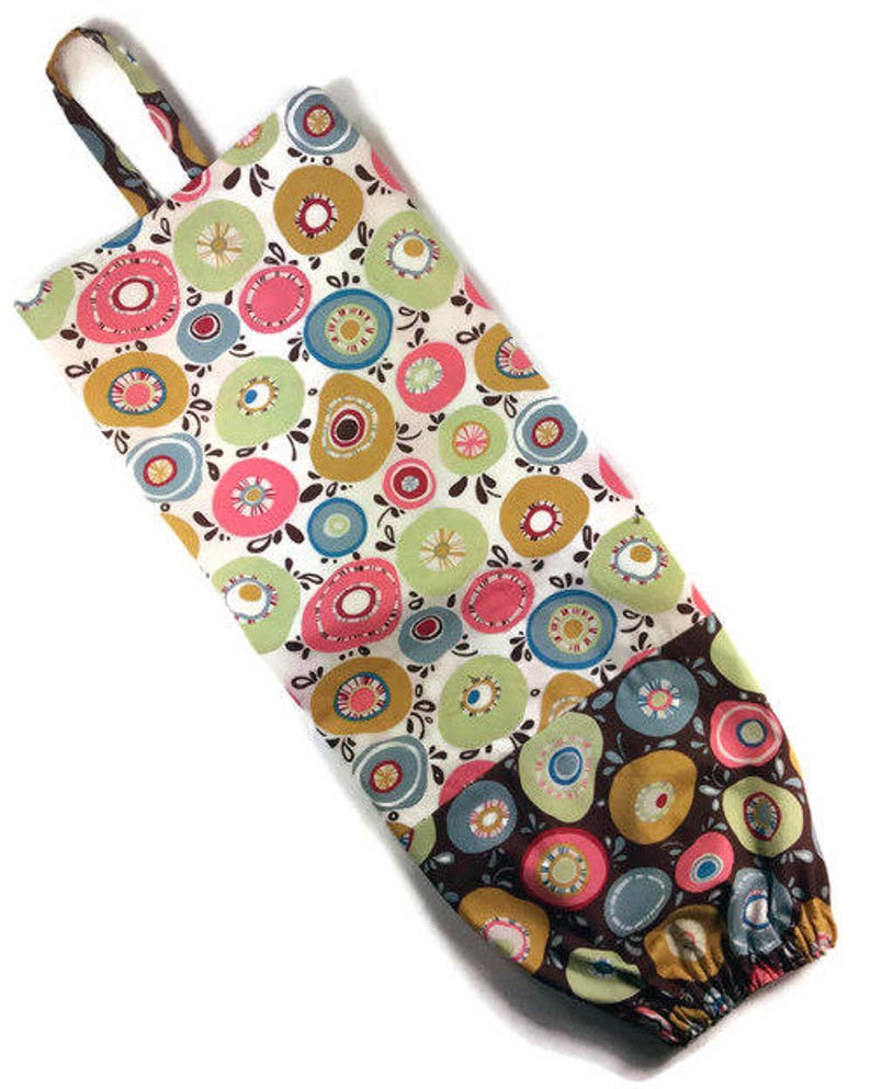 Zero waste plastic bag holder and dispenser