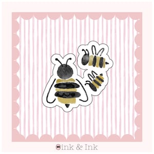 Cute Bumble Bee Sticker • Sticker Bee Decal for Journals, Laptops, Water Bottles & Scrapbooking