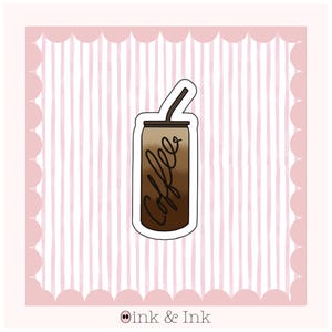 Coffee Sticker – Cute Coffee Mug Decal for Laptop, Water Bottle, Journal, or Phone Case