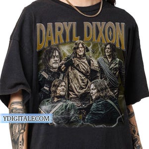 Vintage 90s Graphic Style Daryl Dixon T-shirt, The Walking Dead Gifts For Man and Women Unisex T-shirt