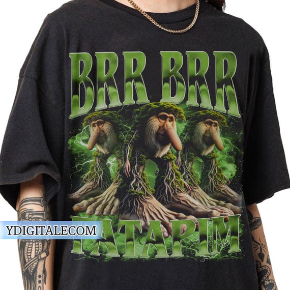 Vintage 90s Graphic Style Brr Brr Patapim T-shirt, Brr Brr Patapim Italian Brainrot Gifts For Man and Women Unisex T-shirt