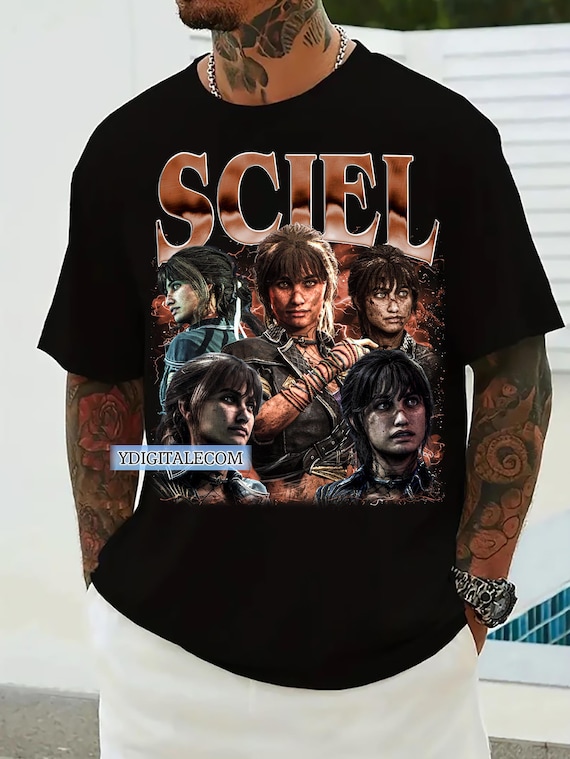 Vintage 90s Graphic Style Sciel Expedition 33 T-shirt, Sciel
