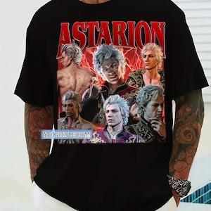 Vintage 90s Graphic Style Astarion Baldurs T-shirt, Baldurs Gate 3 Game Tee Gifts For Man and Women Unisex T-Shirt