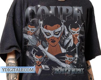 Camiseta Coupé Dispatch con estilo gráfico de los 90, camiseta Coupé Dispatch con colores cómodos, regalo Coupé para aficionados a los videojuegos, sudadera Coupé Dispatch para aficionados.