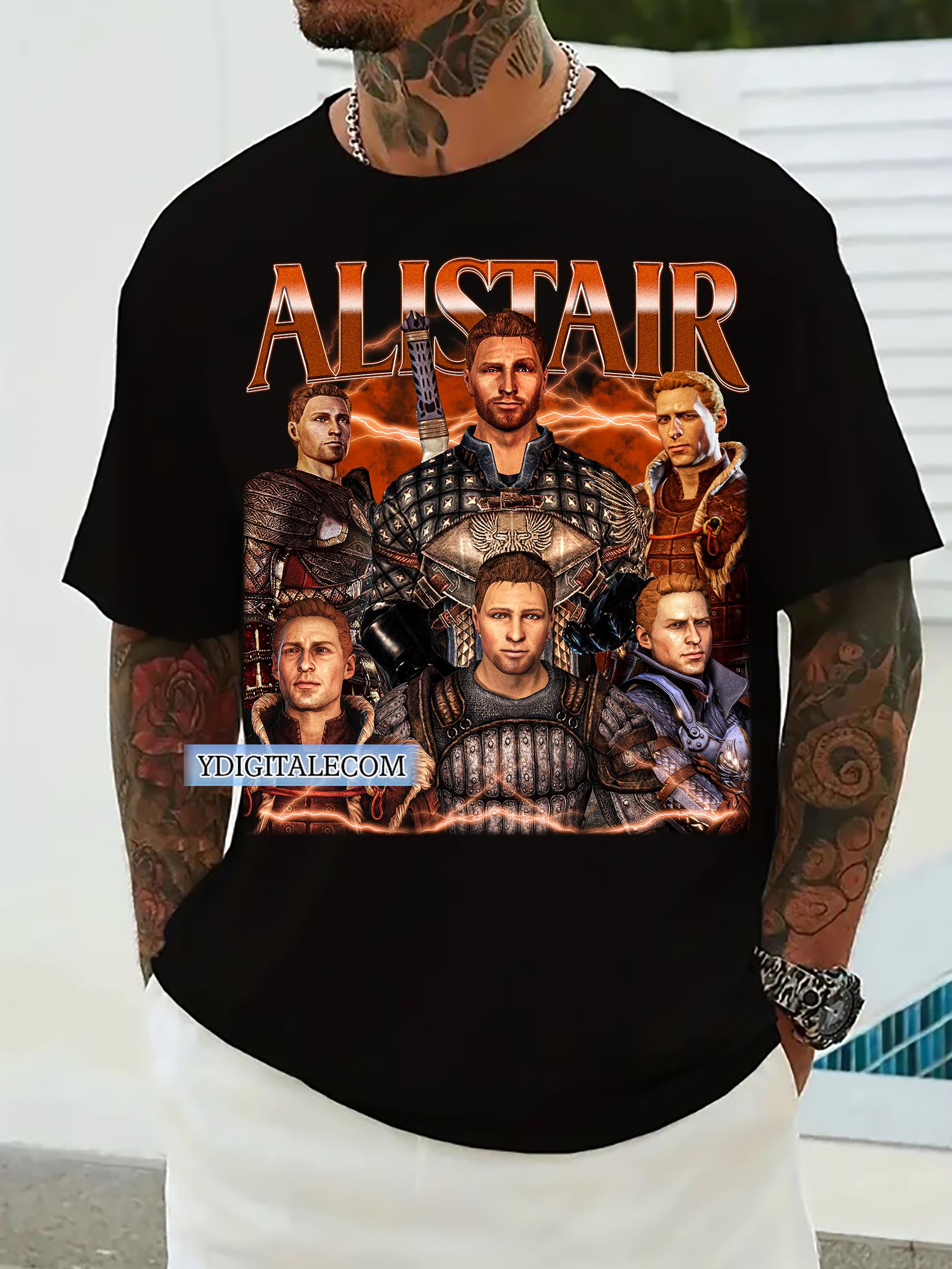 Vintage 90s Graphic Style Alistair T-shirt, Dragon Age Game Gifts For Man and Women Unisex Tshirt