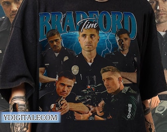 Camiseta vintage de Tim Bradford con estilo gráfico de los años 90, regalo unisex para hombre y mujer de la serie de televisión "The Rookie".