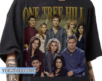 Camiseta pirata estilo gráfico vintage dos anos 90 One Tree Hill, presentes da série de TV One Tree Hill para homens e mulheres, camiseta unissex