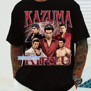 Vintage 90s Graphic Style Kazuma Kiryu T-shirt, Kazuma Kiryu Gifts For Man and Women Unisex T-shirt