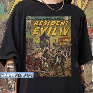 Vintage 90s Graphic Style Resident Evil T-shirt, Retro Game Resident Evil Gifts For Man and Women Unisex T-shirt