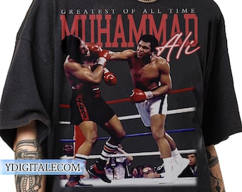 Camiseta vintage de Muhammad Ali con estilo gráfico de los años 90, regalo de boxeador profesional estadounidense para hombre y mujer, camiseta unisex.