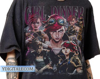 Vintage 90s Graphic Style Vi Arcane T-shirt, Retro Vi Arcane Comfort Colors Tee, Vi Arcane LOL Merchandise Game Gift For Man and Women