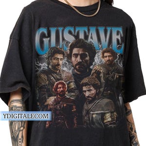 Vintage 90s Graphic Style Gustave Expedition 33 T-shirt, Expedition 33 Game T-shirt, Gustave Gifts For Man and Women Unisex T-shirt