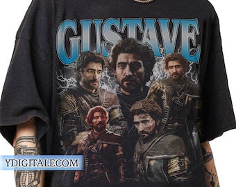 Camiseta de Gustave Expedition 33 con estilo gráfico de los años 90, camiseta del juego Expedition 33, regalos de Gustave para hombre y mujer, camiseta unisex.