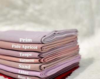 Plain Square Chiffon Hijabs