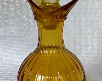 Vintage Avon Amber Cruet  Charisma Foaming Bath Oil Bottle