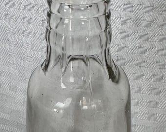 Vintage Advance Co Chicago Glass Bottle | Antique Clear Condiment Sauce Bottle | Early 1900s Kitchen Decor | Farmhouse Collectible Jar