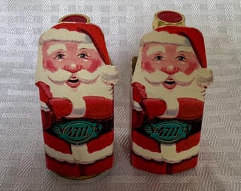 Vintage 4711 Cologne Bottle with Santa Sleeve - 1970s Holiday Collectible
