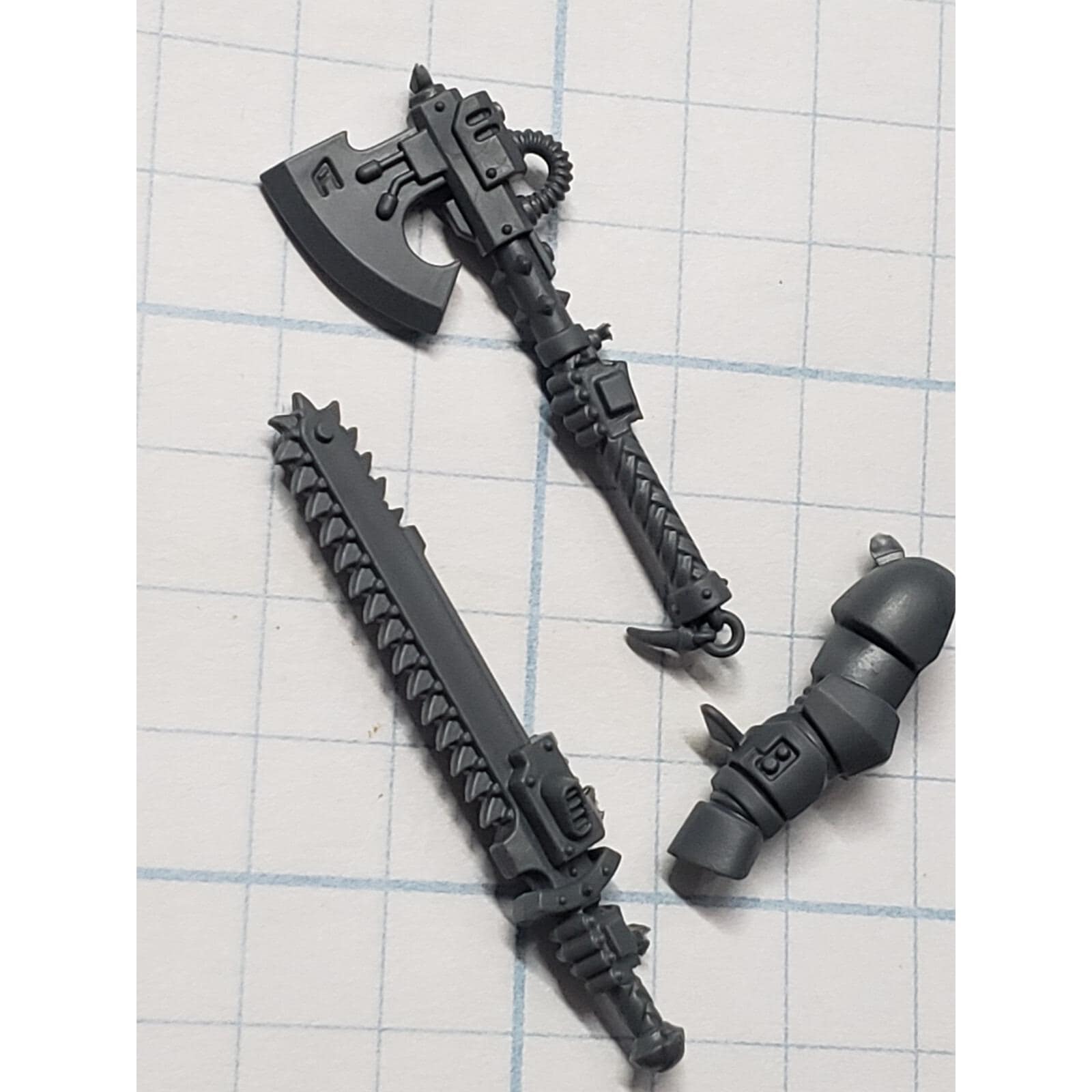 40k Space Wolves Bits Grey Hunters Chainsword Power Axe Set #13 - Etsy