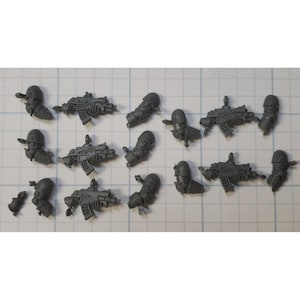 30K Space Marine Bits Mark III Tactical Squad Iron Armor Bolter w Arms x5 Set