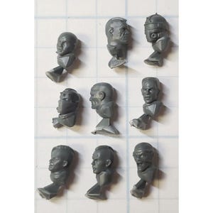 40k Kill Team Bits Blooded Traitor Guard Bare & Masked Heads No Helmet