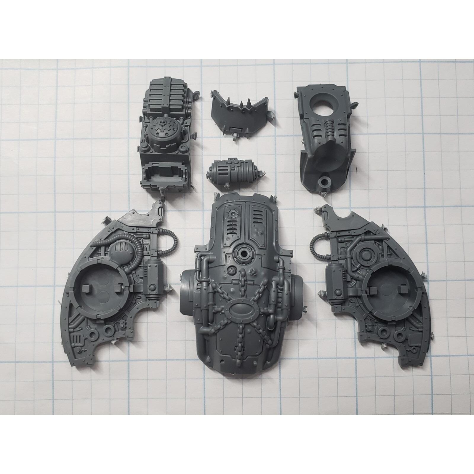 Warhammer 40k Chaos Knights Bits War Dog Corrupted Torso Pilot