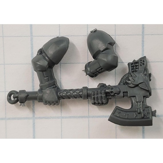 40k Space Wolves Bits Wolf Pack  Wolf Guard Engraved Two-Hand Power Axe