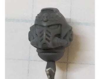 40k Space Marines Bits Company Captain Winged Skull Helmet Head #51