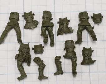 40k Kill Team Bits Blooded Traitor Guard Renegade Torso Legs x5 Set