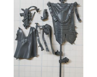 40k Space Marines Bits Company Heroes Ancient Banner Cape Bolter Litanies Set