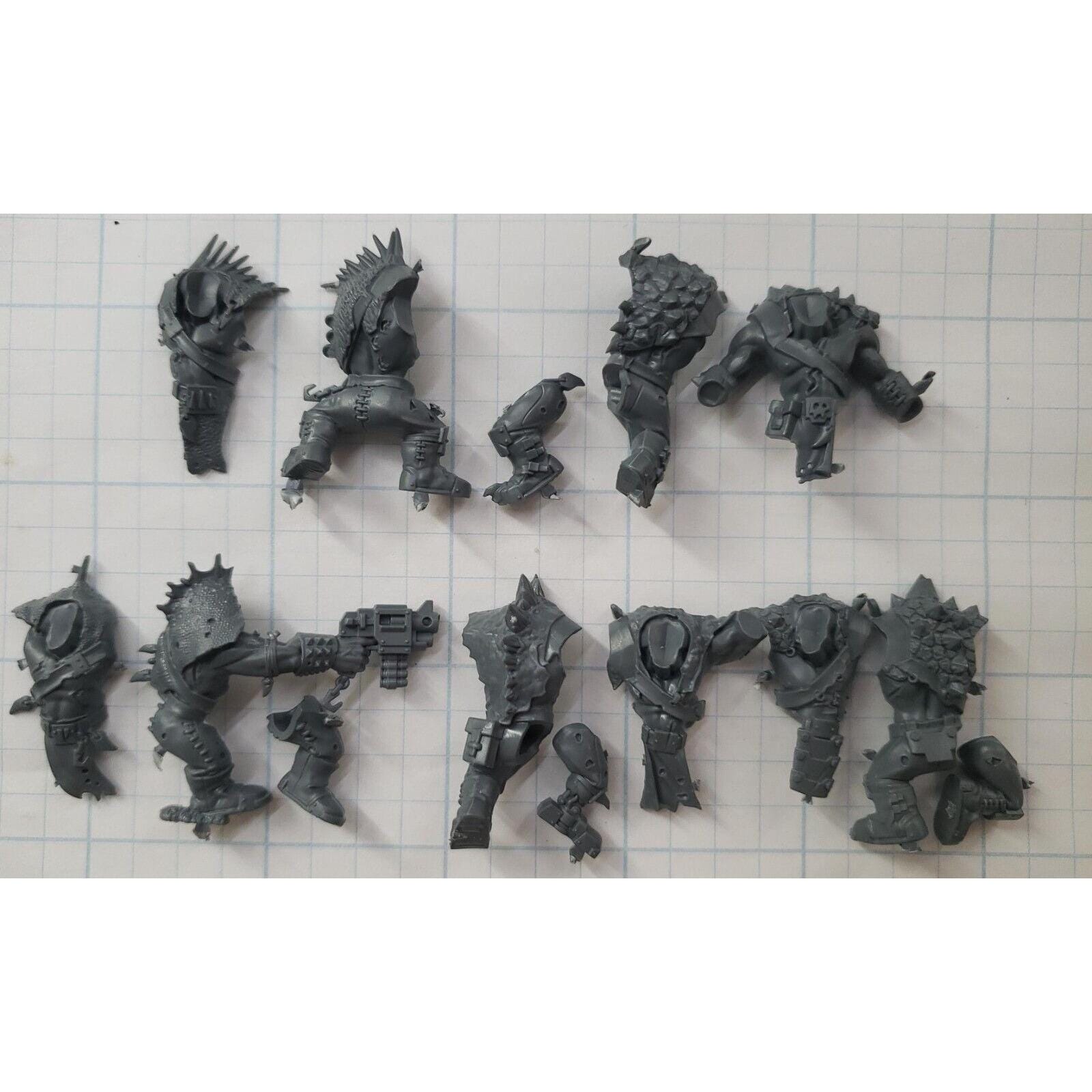 40k Ork Bits Beast Snagga Boyz Hides Furs Armor Torso & Legs X5